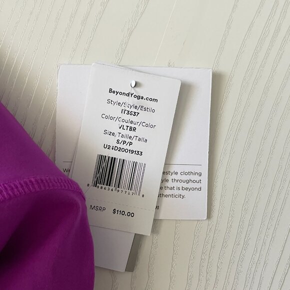 Beyond Yoga Womens Powerbeyond Legging Small Violet Berry Strive High Waist Midi - Picture 5 of 8